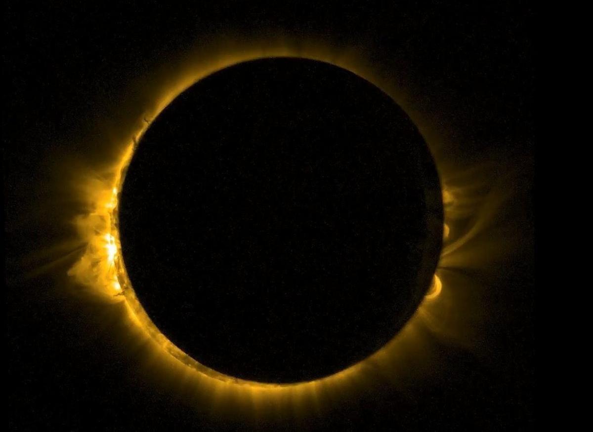 Imagen del eclipse solar que tuvo lugar el 20 de marzo de 2015.