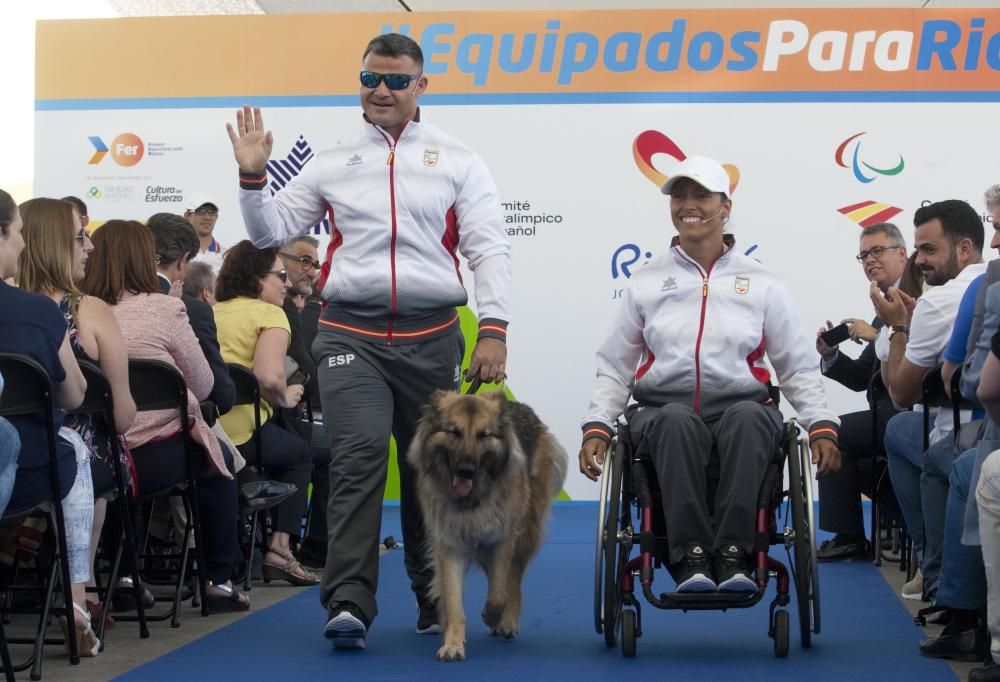 Presentación de la equipación de la selección paralímpica española