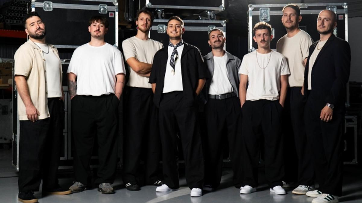 Los integrantes de la banda Quinkillada, que acaba de estrenar "Afouteza", un himno dedicado al Celta de Vigo y a la afición.