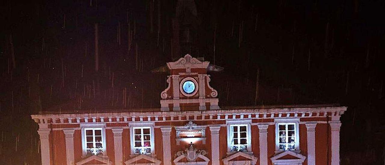 La foguera de San Xuan del año pasado en Mieres.