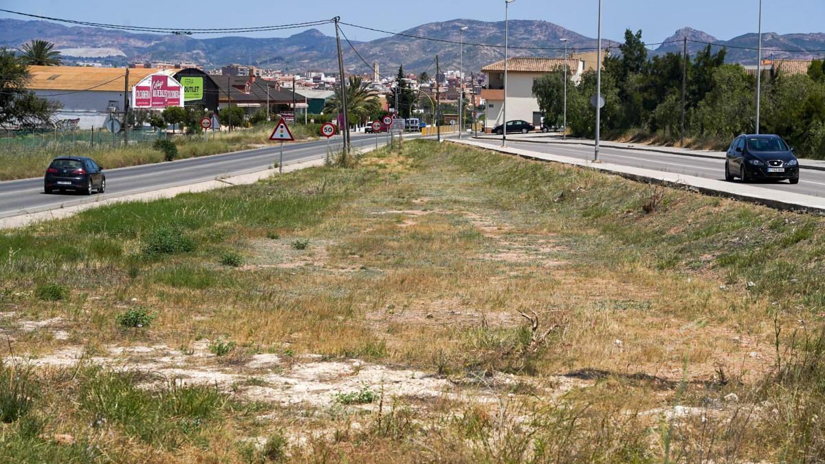 Espacio donde se construirá la rotonda