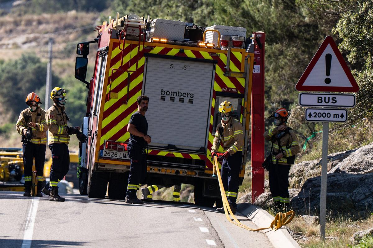 Incendi a Sant Quirze Safaja