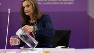 La delegada del Gobierno contra la Violencia de Género, Carmen Martínez Perza, durante la presentación del estudio.