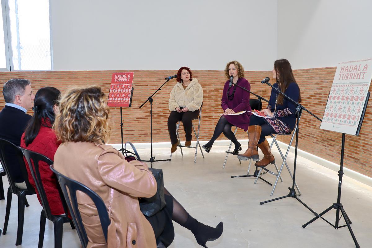 María Fernández, Amparo Folgado y Sandra Fas, en el presentación del programa