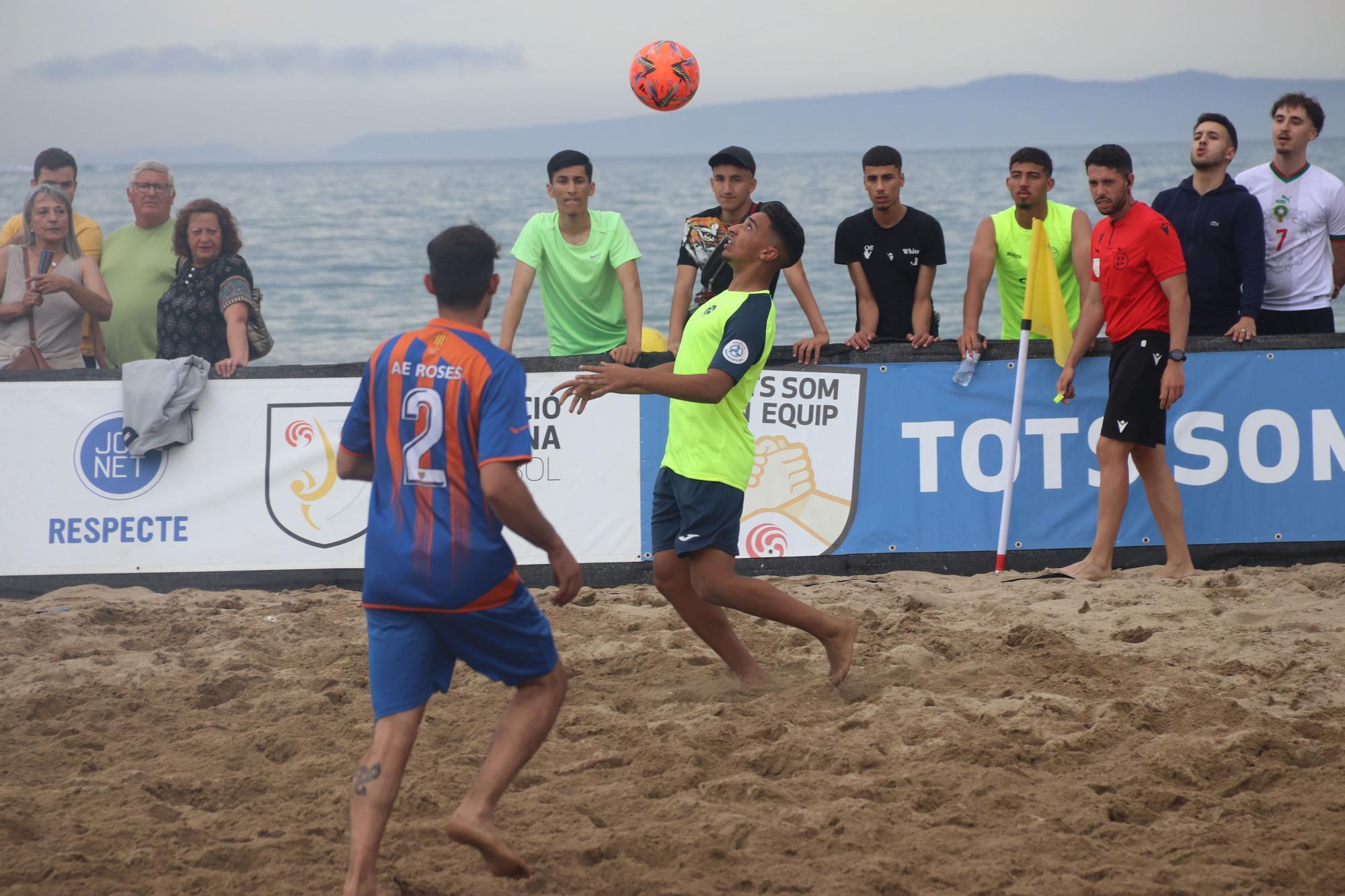 Campionats de Catalunya de futbol platja a Roses