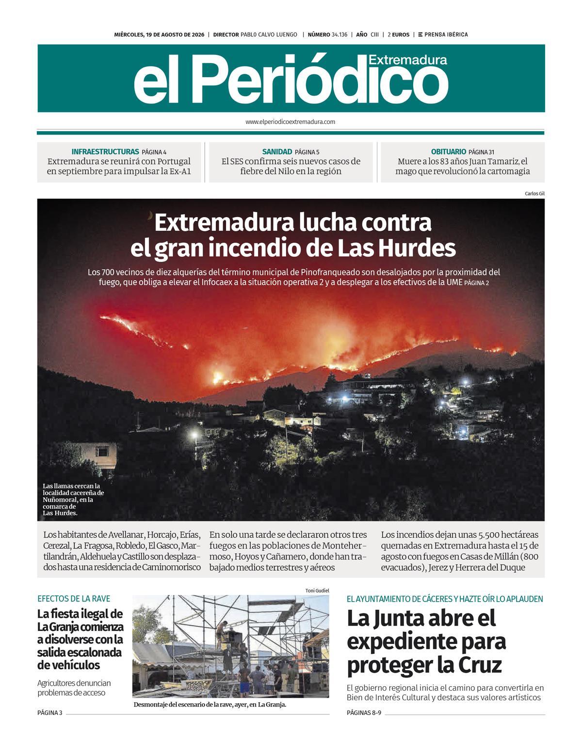 Consulta la portada correspondiente al día 19 de agosto de 2026