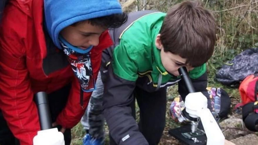 Els alumnes de primer van dur el laboratori a les ribes de la Muga.