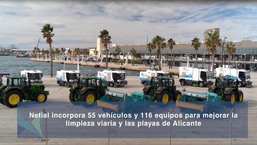 Alicante incorpora 55 vehículos y 116 equipos para mejorar la limpieza viaria y de las playas de la ciudad