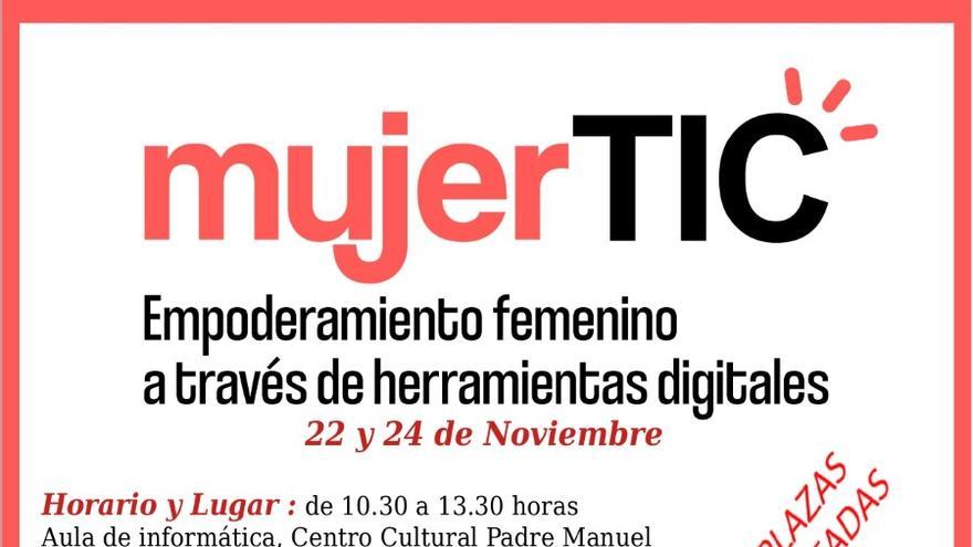 Taller uso nuevas herramientas digitales: Mujer TIC