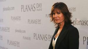 Concha García Campoy posa per als mitjans de comunicació.