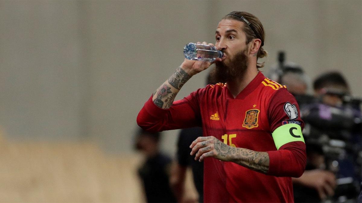 Sergio Ramos, en uno de sus últimos partidos con la selección