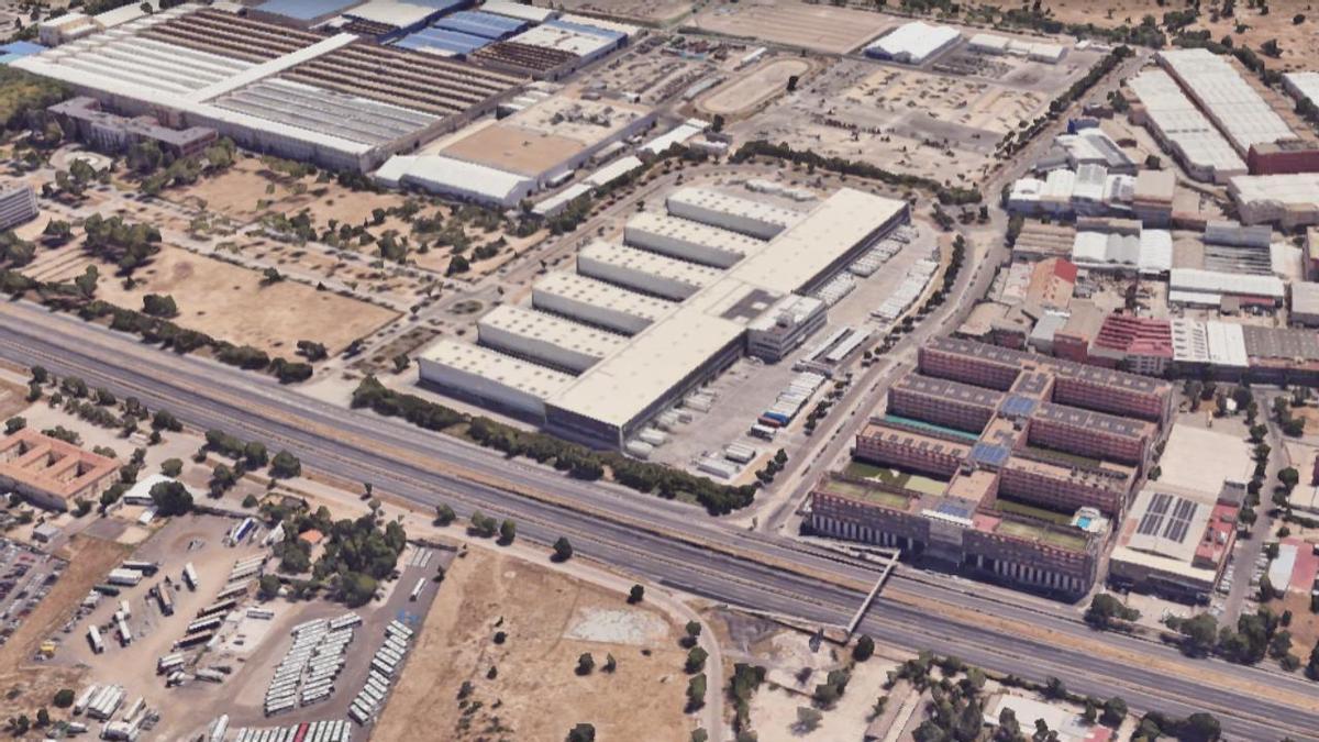 Imagen aérea de la nave central de GLS en España