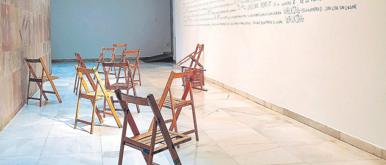 La Ribot, 'Walk the Bastards' (2017). Instalación.