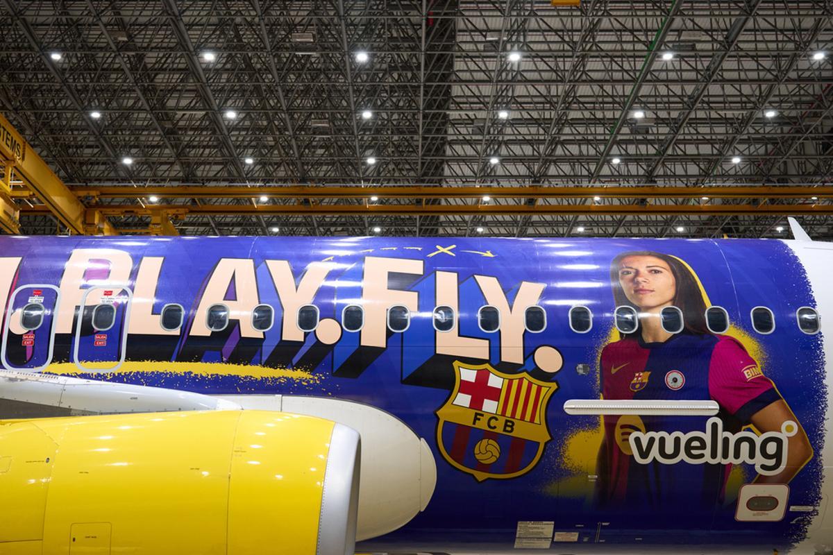 Vueling y el Barça Femenino presentan el nuevo avión del equipo inspirado en la trayectoria de sus jugadoras