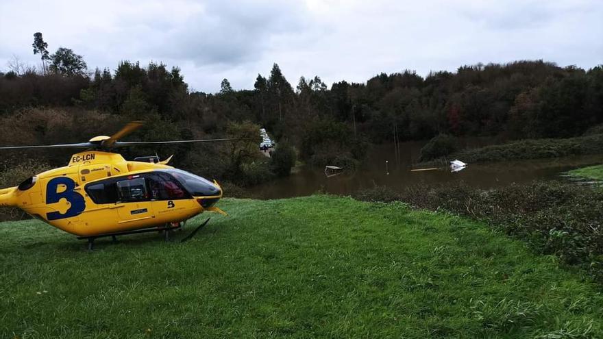 Primera víctima del temporal en Asturias: muere un hombre al entrar con el tractor en una zona inundada en Carreño