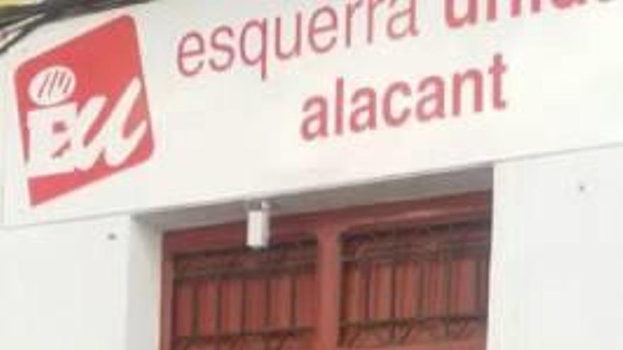 Esquerra Unida denuncia pintadas de la «extrema derecha»  en su sede en Alicante