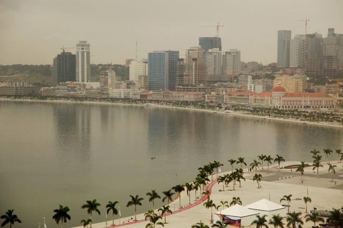 Vista aérea de Luanda.