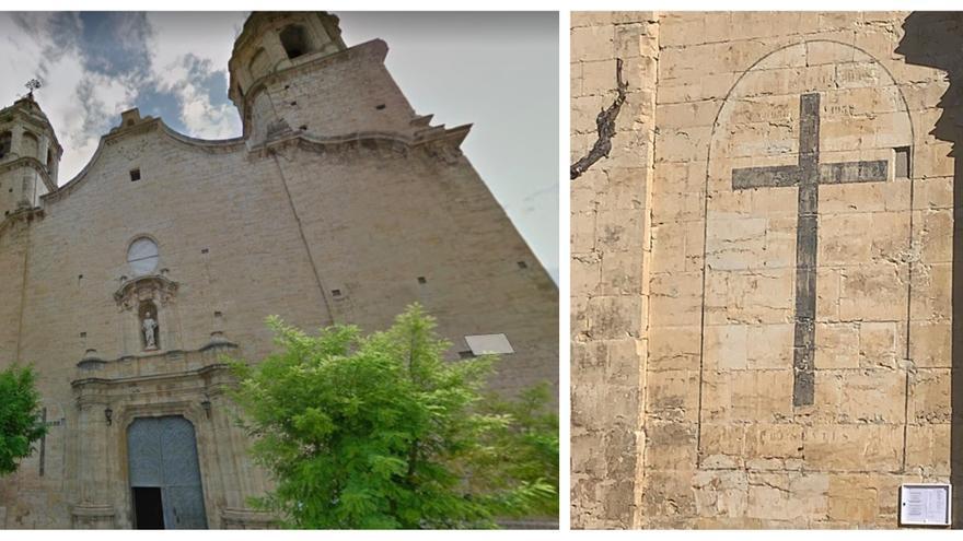 Un pueblo de Castellón pide a la Iglesia que retire la cruz franquista de su parroquia