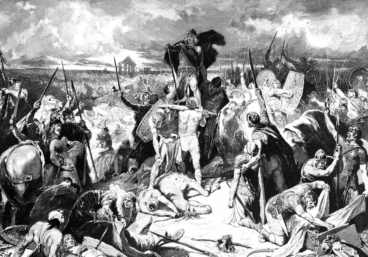 Thorismund, tey de los visigodos en una batalla en Cataluña