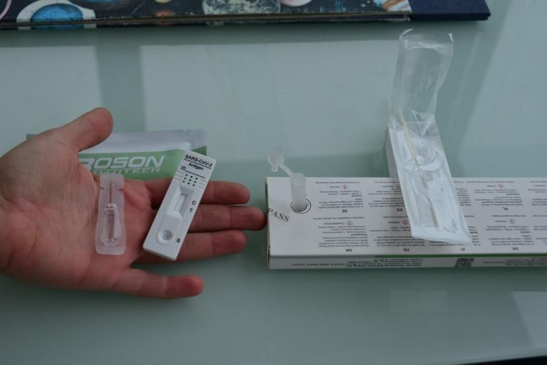 El material para los test que se realizan en la farmacia. | G.N.