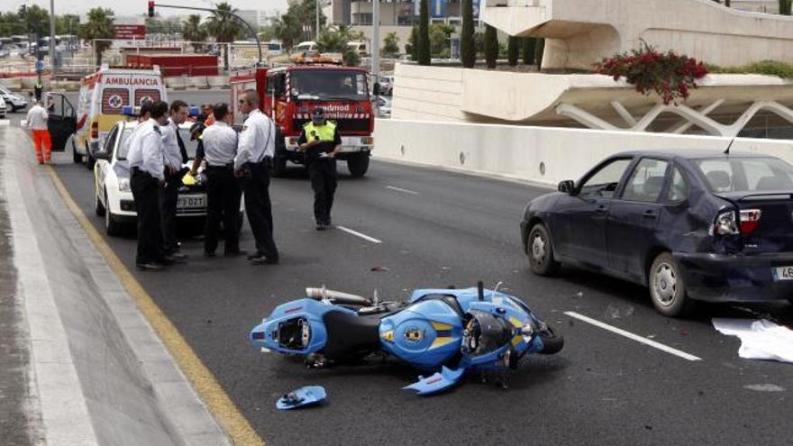 El accidente del pasado sábado.