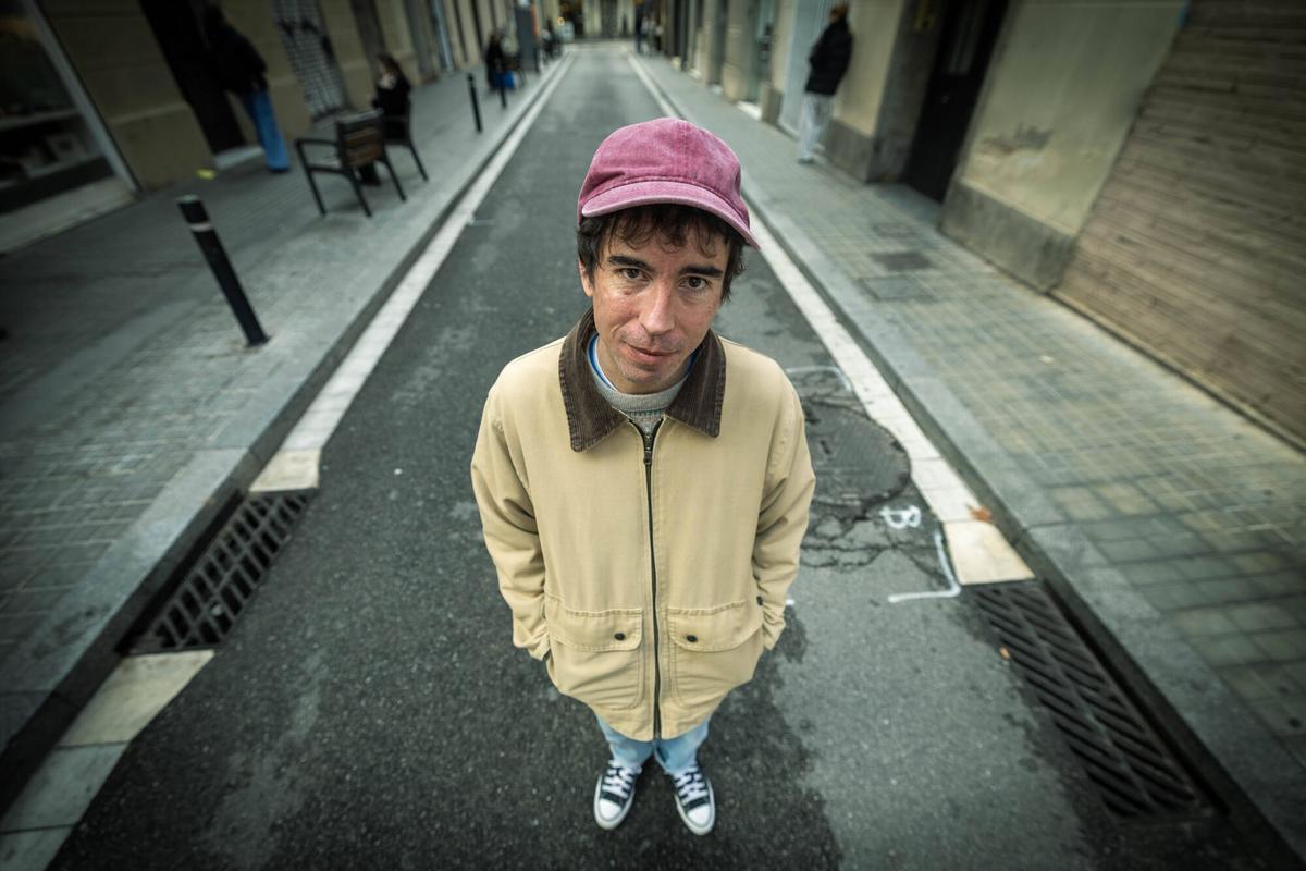 El artista Ferran Palau, el pasado 17 de diciembre en Gràcia.