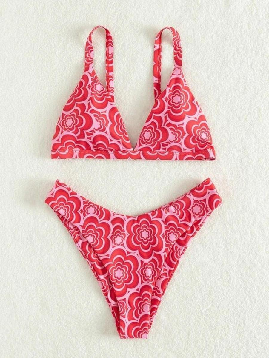 Bikini con estampado de flor de SHEIN (precio: 9 euros)