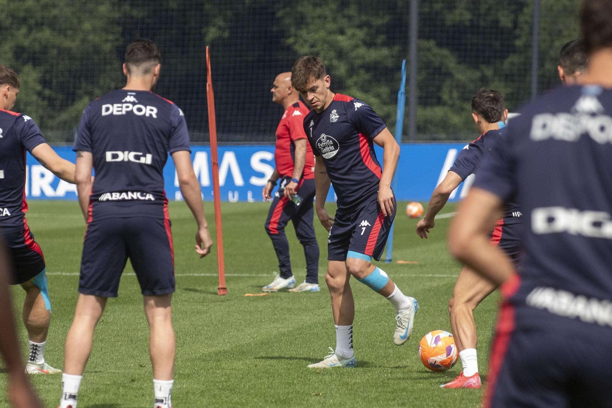 El Dépor empieza a preparar sin Eddahchouri su visita a Zaragoza