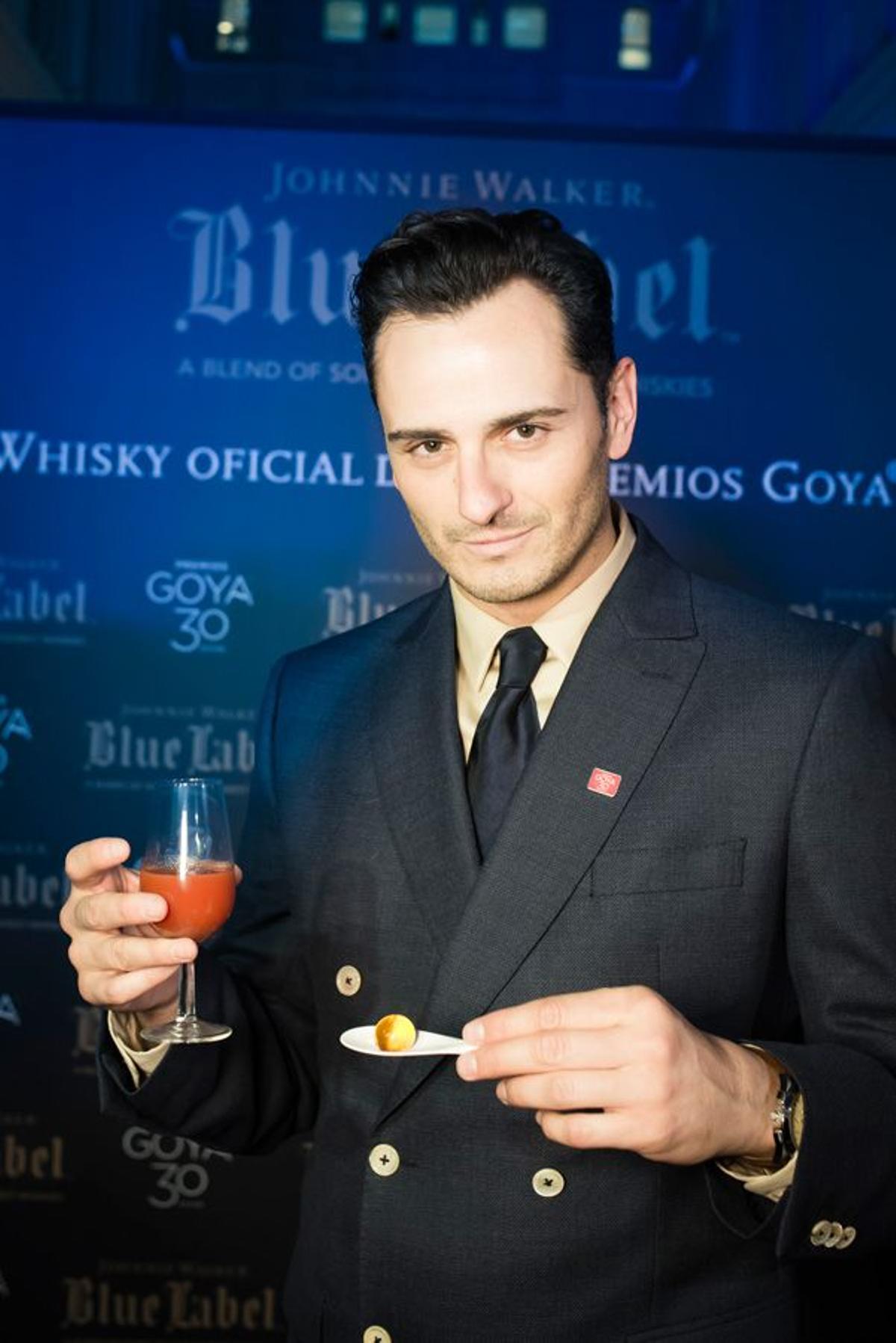 Asier Etxeandia en la cena Johnnie Walker Blue Label de los Premios Goya 2016