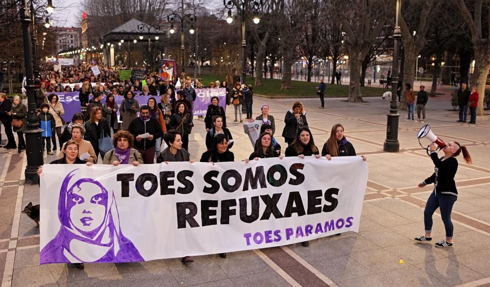 Manifestación del día de la mujer en Gijón