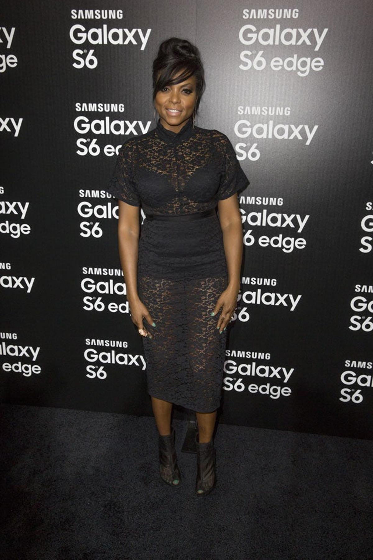 Taraji P.Henson, en la fiesta de presentación del Samsung S6 y S6 Edge