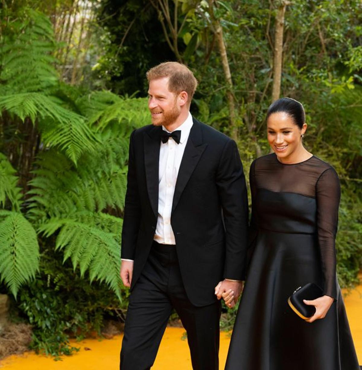 El príncipe Harry y Meghan Markle, en la premiere de 'El rey león'