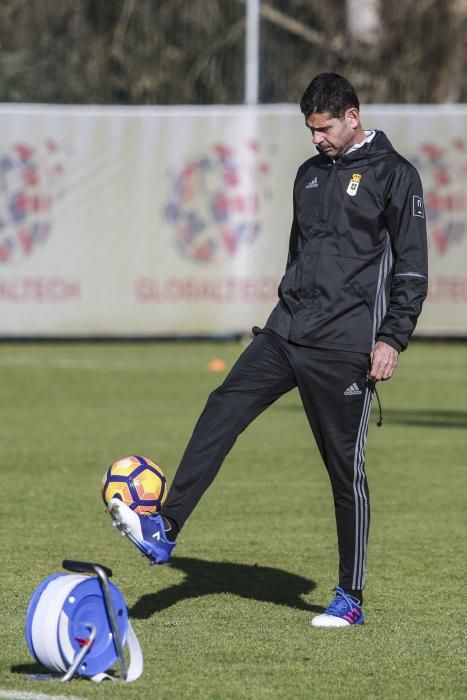 Entrenamiento del Real Oviedo en El Requexón