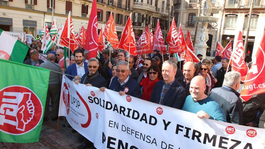 Concentración en Málaga en defensa de las pensiones