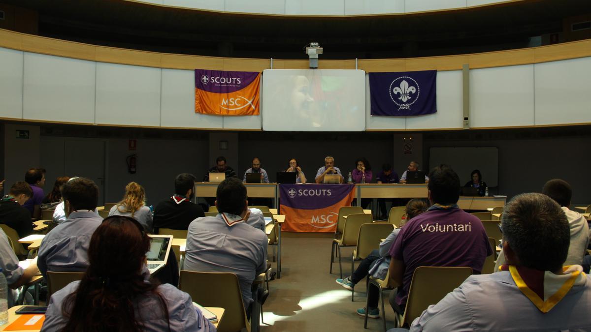 Una de las asambleas de los Scout Católicos de España.