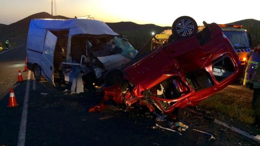 Fallece un hombre en una colisión frontal