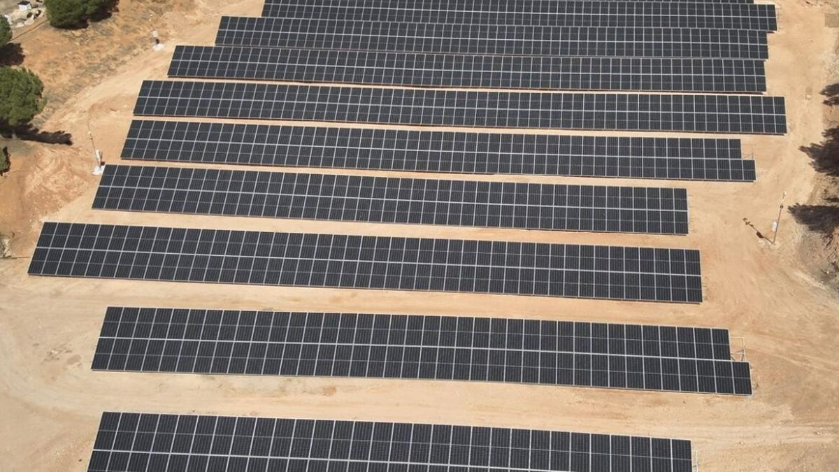 Imagen de una planta fotovoltaica.