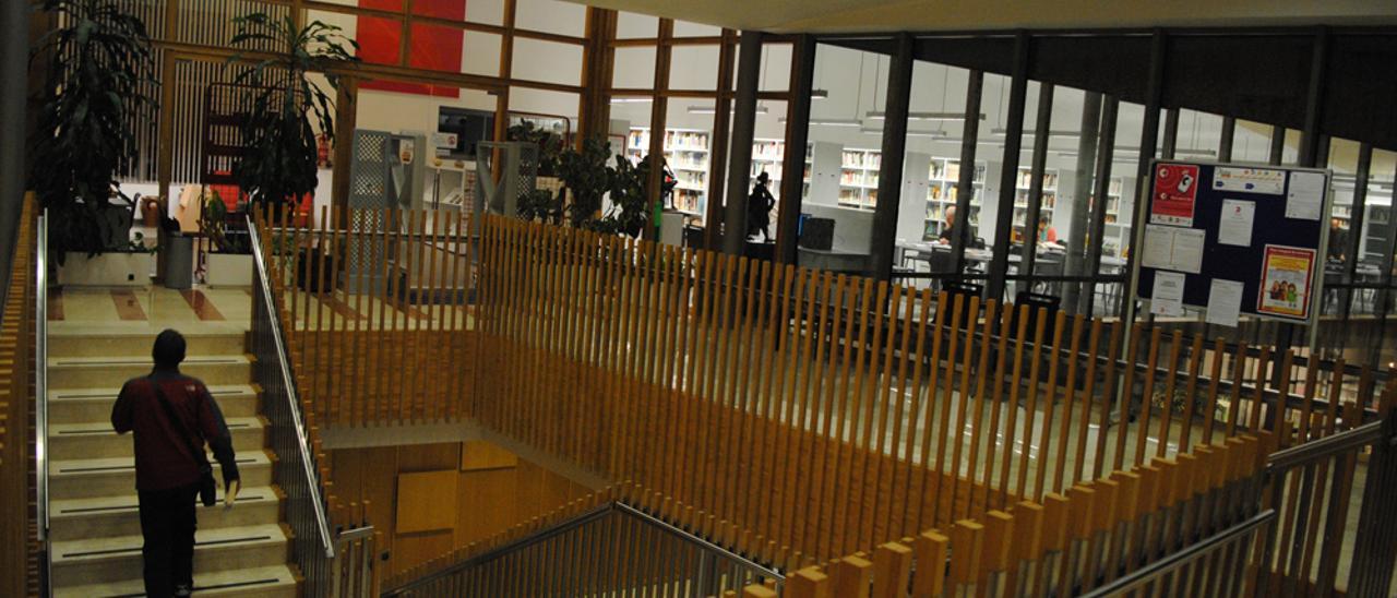 Interior de la Casa de Cultura de Pola de Siero.