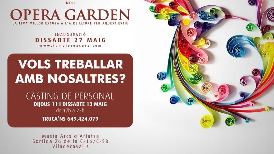 Busques feina? La discoteca Opera Garden busca personal per aquest estiu