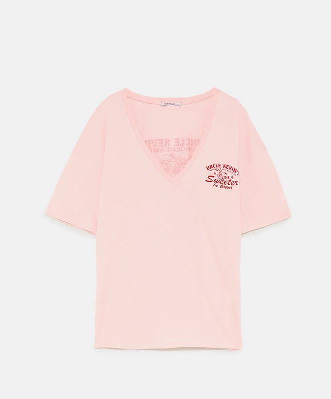 Camiseta estampada de Zara