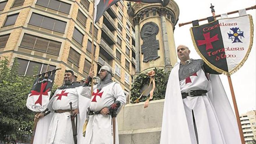 Los Templarios de Castellón rinden tributo a la figura de Jaume I