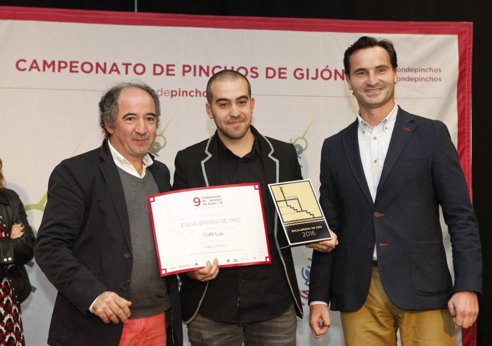 Entrega del IX Campeonato de Pinchos de Gijón.