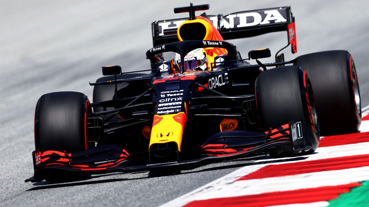 Max Verstappen, líder del Mundial, en acción en el GP de Estiria