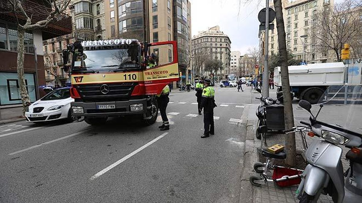 Atropellament amb una víctima mortal a Rosselló amb Pau Claris.