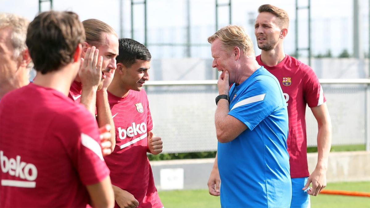 El entrenamiento del Barça con Pedri y Luuk de Jong