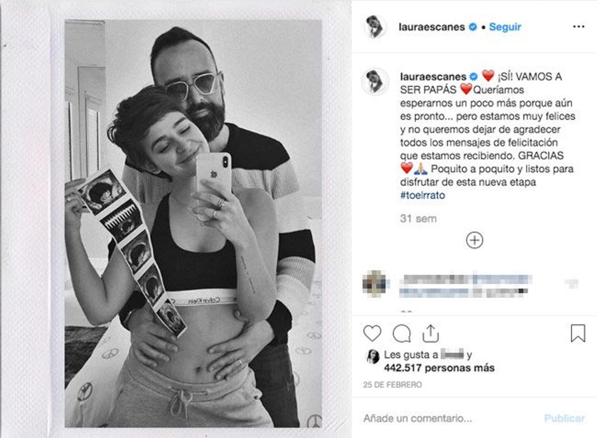 Laura Escanes y Risto Mejide anuncian su embarazo