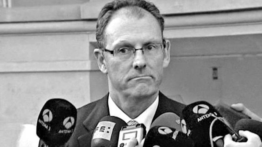 El abogado del duque de Palma, Mario Pascual Vives, ayer en Palma. | efe