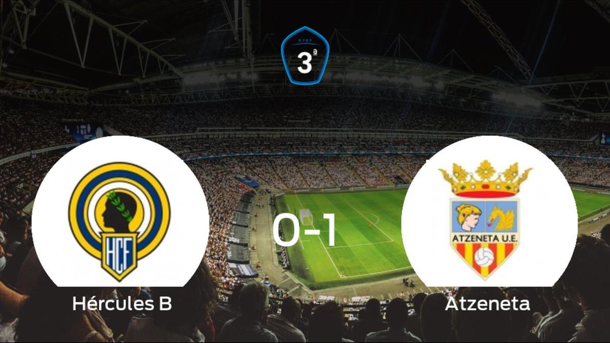 El Atzeneta se impone al Hércules de Alicante B y consigue los tres puntos (0-1)