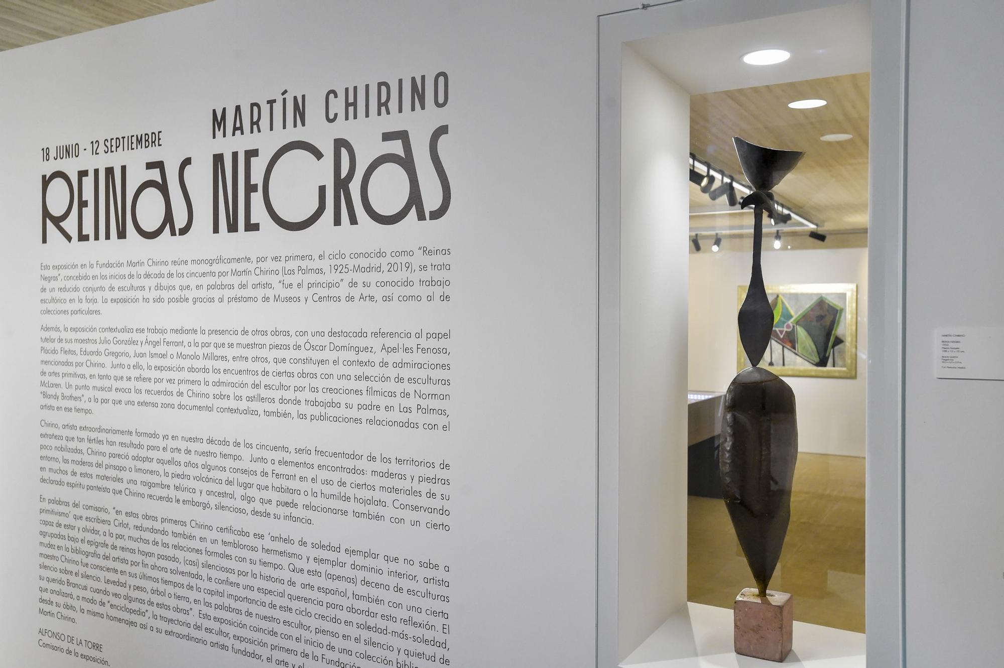 Inauguración de la exposición 'Martín Chirino. Reinas Negras'.