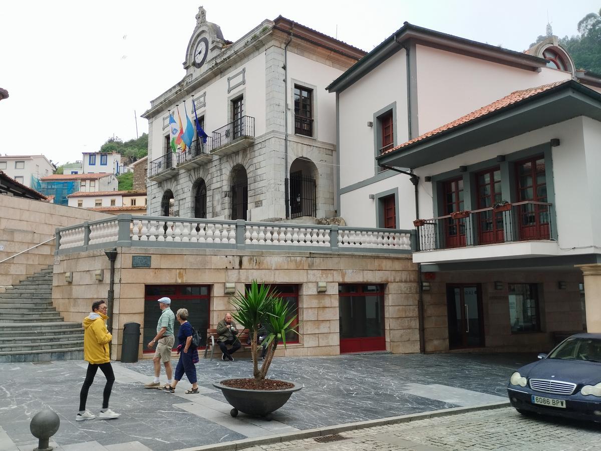 El Ayuntamiento de Cudillero este martes por la tarde.